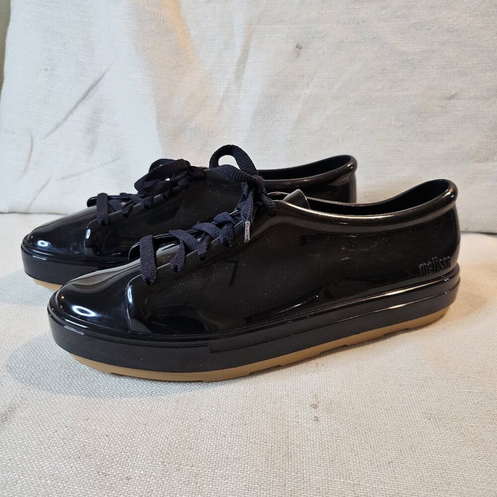 Melissa Women's Black Jelly Lace Up Sneakers - Size 9